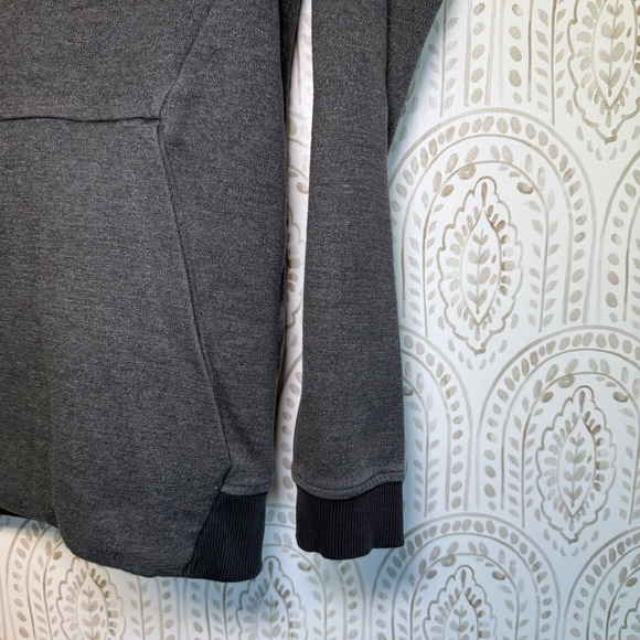 Under Armour Womens Charcoal Heather Gray Box Logo Pullover Hoodie Size Small - Picture 4 of 5